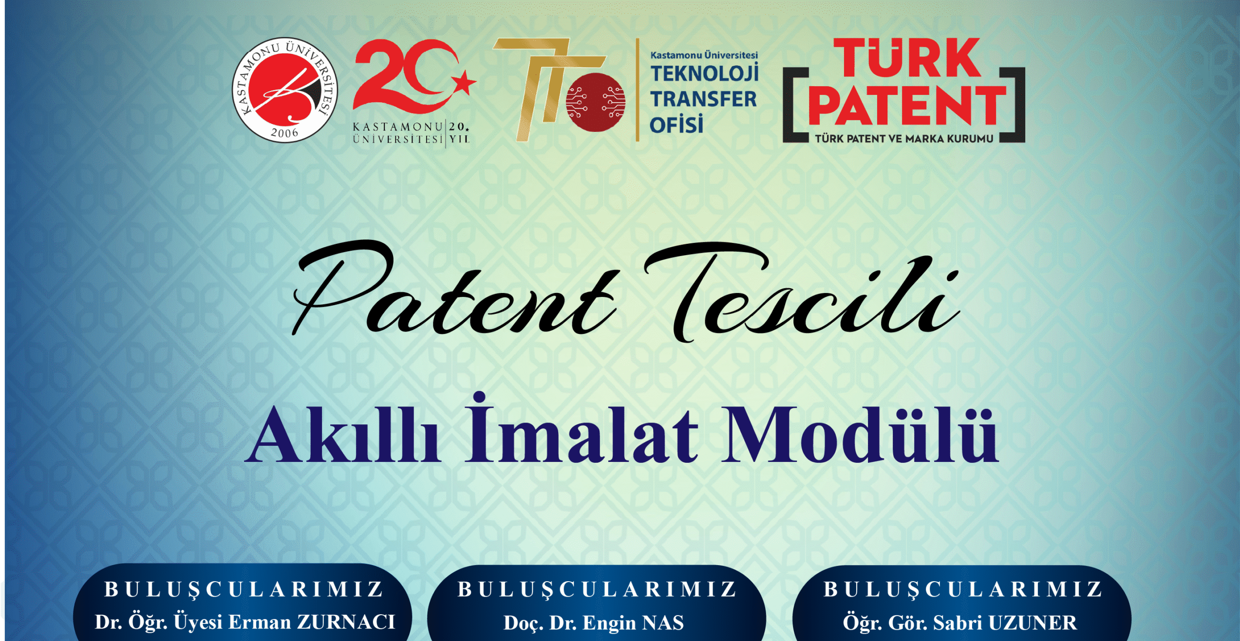 Akıllı İmalat Modülü Türk Patent ve Marka Kurumu Tarafından Tescillendi