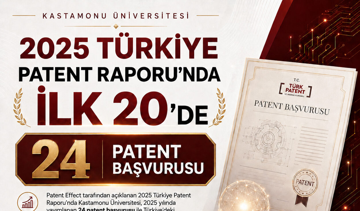 Kastamonu Üniversitesi Patent Effect 2025 Türkiye Patent Raporu’nda Yine İlk 20’de