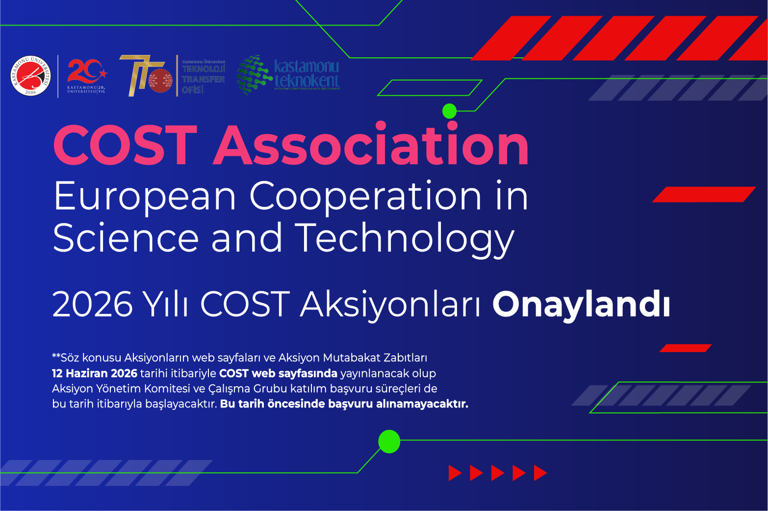 2026 Yılı COST Aksiyonları Onaylandı